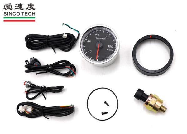 Digital LED 60mm Oil Pressure Gauge / Universal Oil Pressure Gauge KPA Unit Display