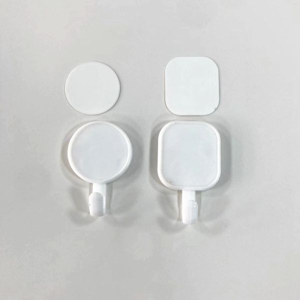 No-Drill No-Trace Adhesive Hook For Thermal Sublimation DIY Strong Hooks For Kitchen Bathroom And Behind Doors