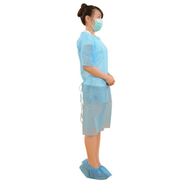 Eco Friendly Disposable Medical Clothing , Hospital Patient Gown 20-50g/M2
