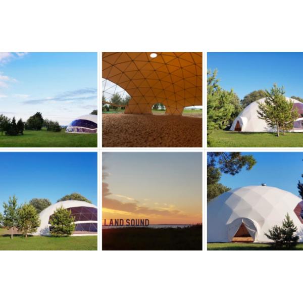 Waterproof 30 Meters Music RGB Lighting Festival Dome Tent
