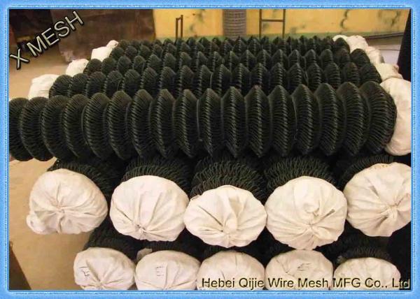 9 Gauge Galvanized / Chain Link Fence Fabric Wire Mesh Fencing SGS Listed