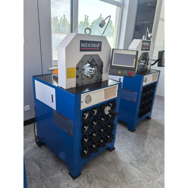 3 Inch Super Thickness Model 220v/380v Hydraulic Hose Crimping Machine PLC/botton Control System And 6-76mm Crimping Range 15 Dies For Hydraulic Applications