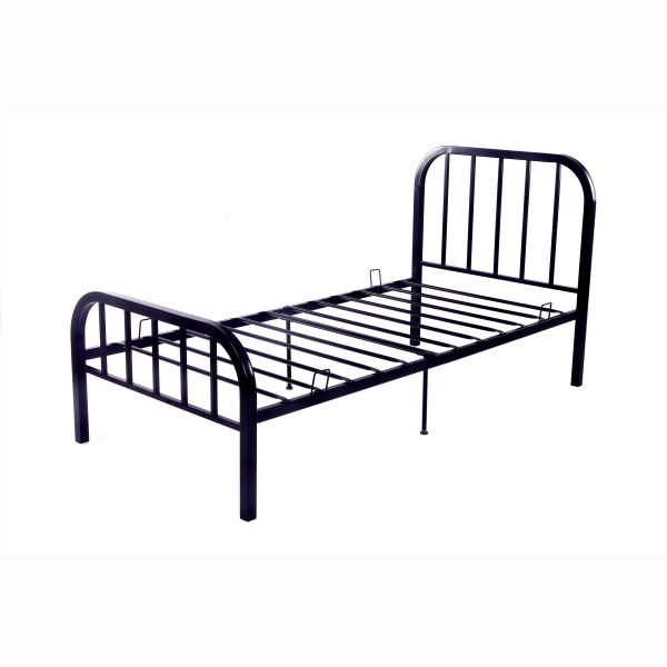 Electrostatic Coating Metal Frame Single Bed All Iron 12inch Gap