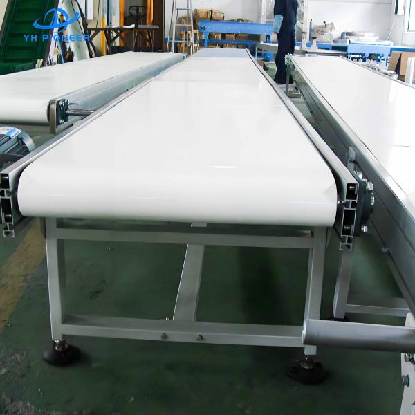 Настраиваемая конвейерная система пищевого пояса с опциями PVC или PU и 250 Вт электродвигателя