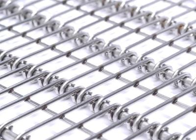 Correia transportadora galvanizada da relação de Flex Conveyor Belt Stainless Eye do olho