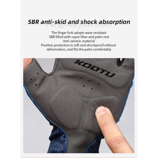 Women Men Road Cycling Gloves Half Finger Breathable Polyester Material