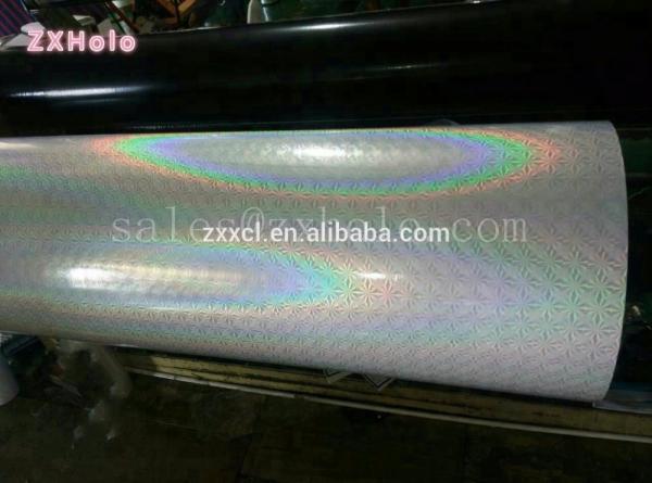 Transparent Self Adhesive BOPP Holographic Transfer Film Moisture Proof For Packaging