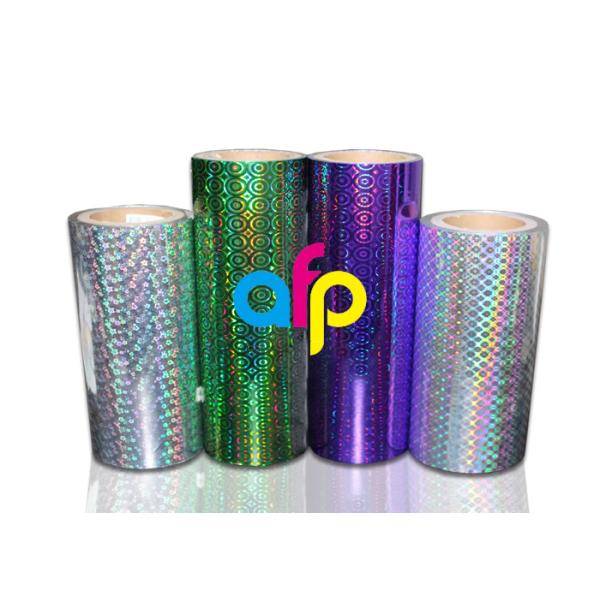 18micron-50micron Laser Holographic Film Printable Over 42dynes Both Sides Corona Treated