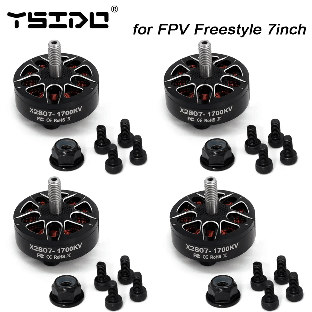 Ysido X2807 1300kv 1500 1700 4s-6s Brushless Motor Mark4 Rc Racing Fpv 7inch Long Range Lr7 Drones Uav Diy Parts