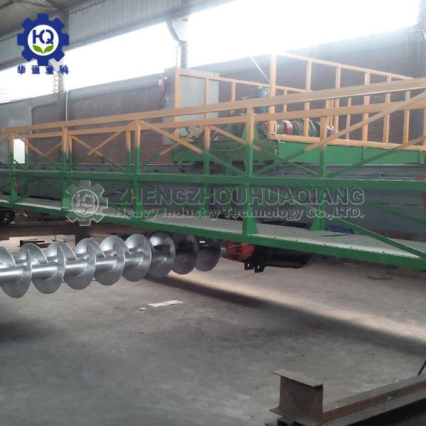 Double Screws Motor Hydraulic Pump Groove Type Compost Turning Machine