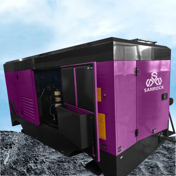 221KW Diesel Screw Air Compressor Machine High Pressure Water Well Screw Air Compressor
