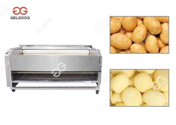 Potato Carrot Washing And Peeling Two In One Machine Small Scale
