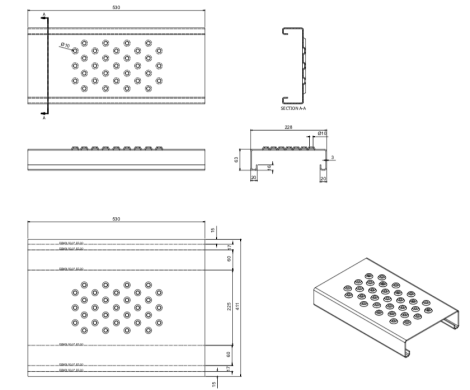 Крен металла планки 16steps 1.5mm ремонтины прокалываний формируя машину