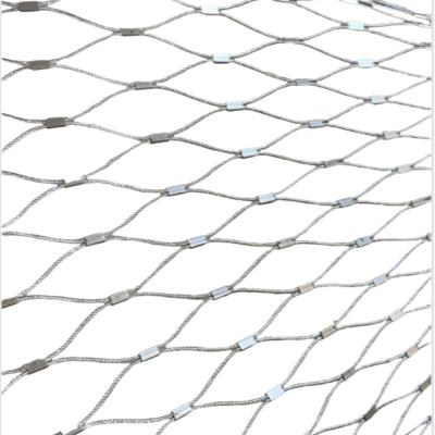 Diamond Hole  Stainless Steel Cable Netting SS 316 For Aviary Mesh Bird Net Zoo Mesh