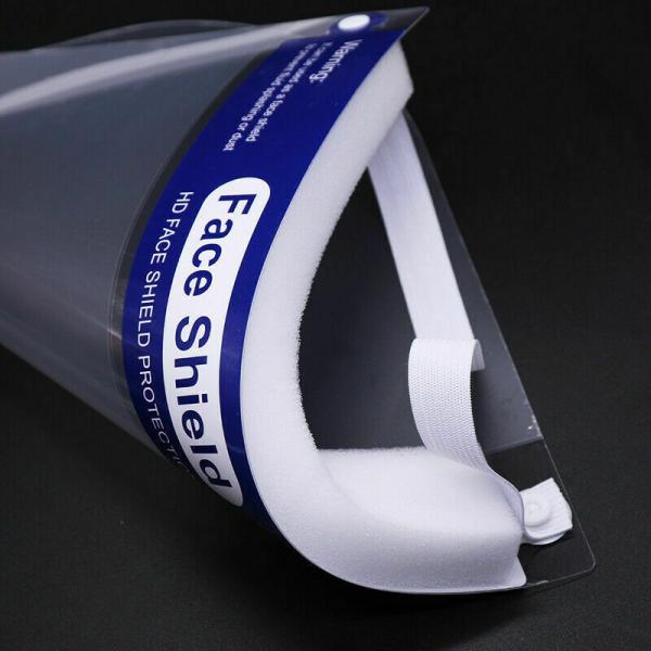 Full Head Mounted Safety Visor Face Shield Customized Logo 230*300*0.2mm