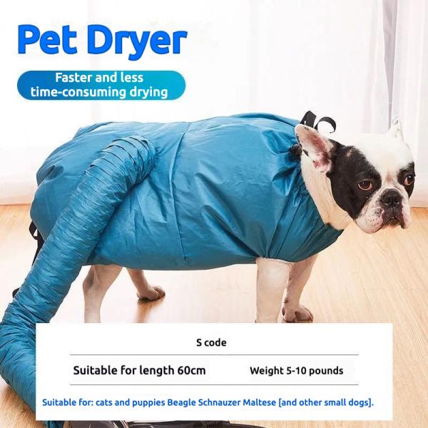 Pet drying bag blow Quick Drying Dog Drying Robe Hair Blowing Tool Quick Automatic Drying Hair Dryer