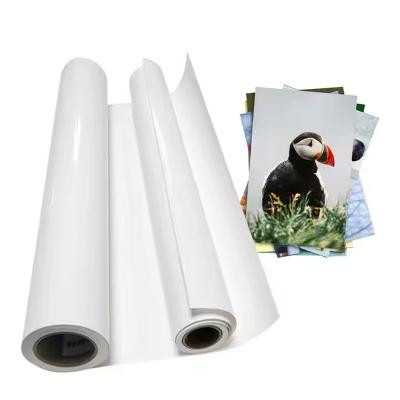Waterproof Instant-Dry Glossy 260gsm Cast Coated Photo Paper Roll For Dye Ink Printing