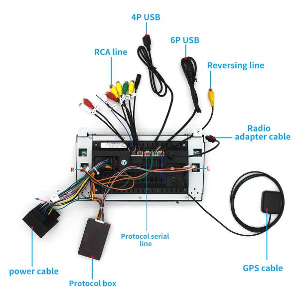 Grandnavi 7 pouces Android 11 Radio de voiture sans fil Carplay Pour Mercedes Benz SLK Classe 2004-2010