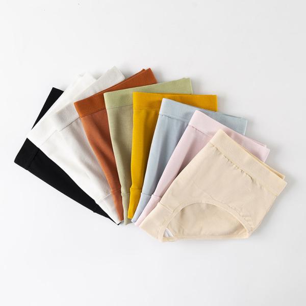Brief Womens Hipster Cotton Panties Solid Pattern Plus Size Antibacterial
