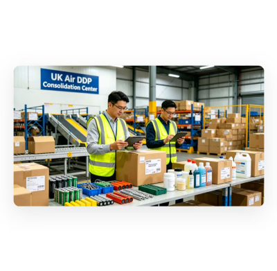 Air DDP Shipping To UK Real Time Tracking For Battery Magnetic / Cosmetic Liquid Powder Chemical