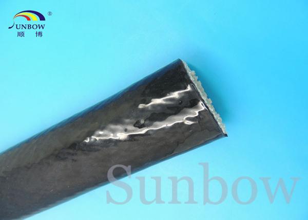 Silicone Coated Fibreglass Fire Protective Fire Sleeving High Temperature