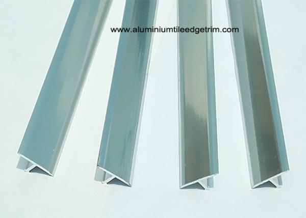 T - shaped Aluminium Tile Edge Trim 20mm Width / Metal Tile Border Trim