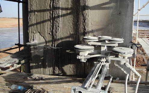 25kw Stone Marble Concrete Wire Saw Cutting Machine With 10 Pcs Wheels