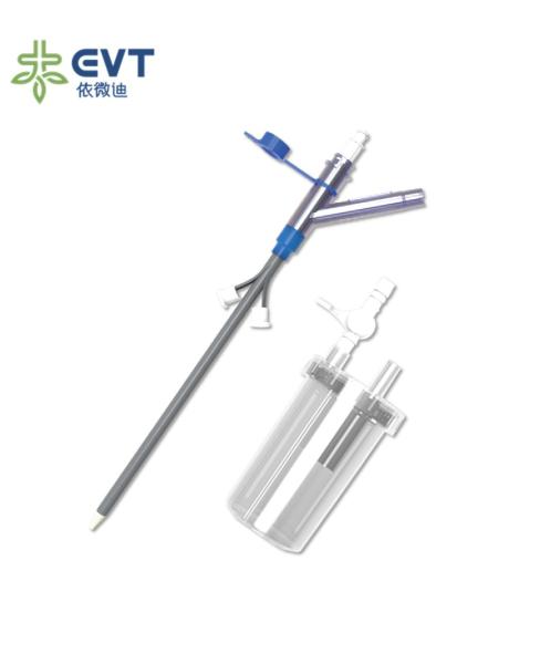 Protección visceral Kit de nefrostomía percutánea Catéter de nefrostomía de cola de cerdo