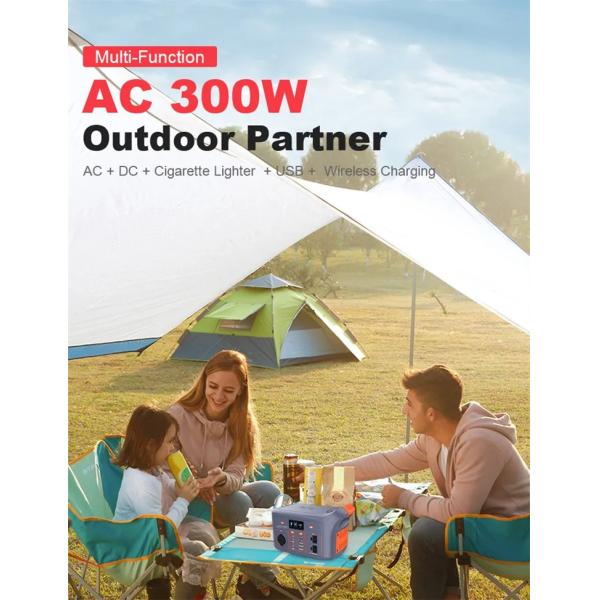 300W 110V 220V Lithium Battery Portable Power Supply 96Ah Portable Car Charger Battery