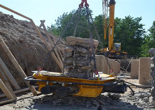 Concrete 20L/Min 0.55t Hydraulic Pile Breaker Square 250mm Pile Head Breaker