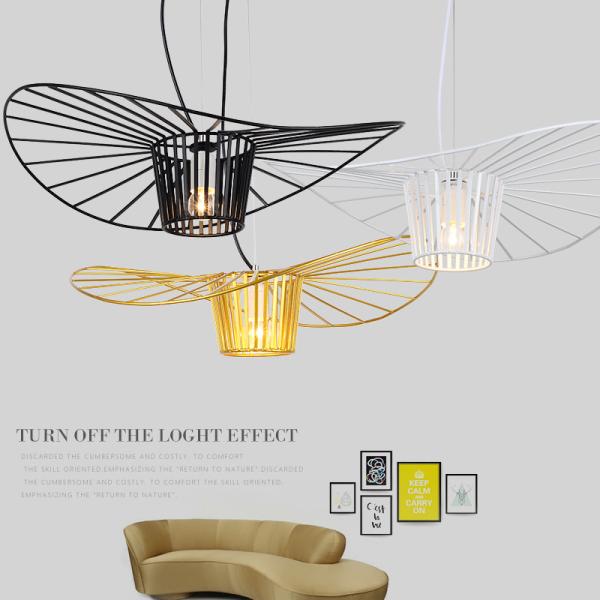 Современный дешевый железный шкентель освещает света привесной лампы цвета Э27 золота черные белые