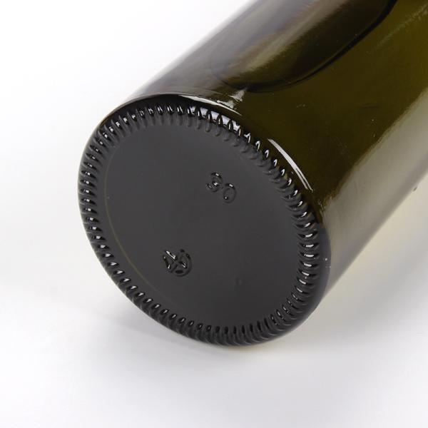 Квадратная темная ая-зелен янтарная стеклянная бутылка оливкового масла для пакуя пищевого масла