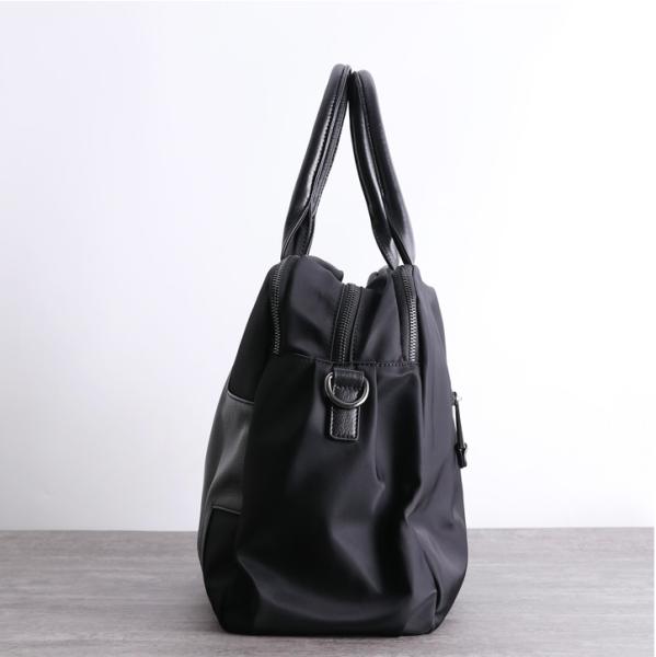 Zippered Black Leather Top Handle Bag ISO Unisex Shoulder Bag