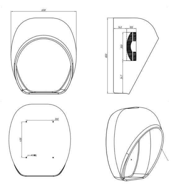 Impact Resistant Telephone Acoustic Hood Fireproof Anti 2 Years Warranty