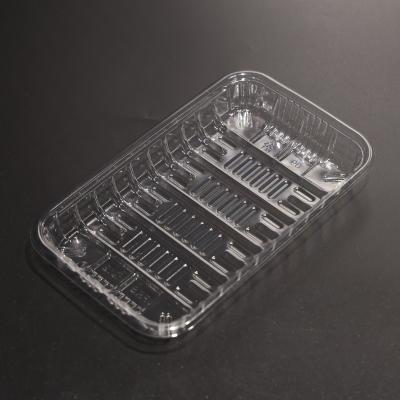 Taça PET de plástico transparente de tamanho personalizado para embalagem de vegetais frescos