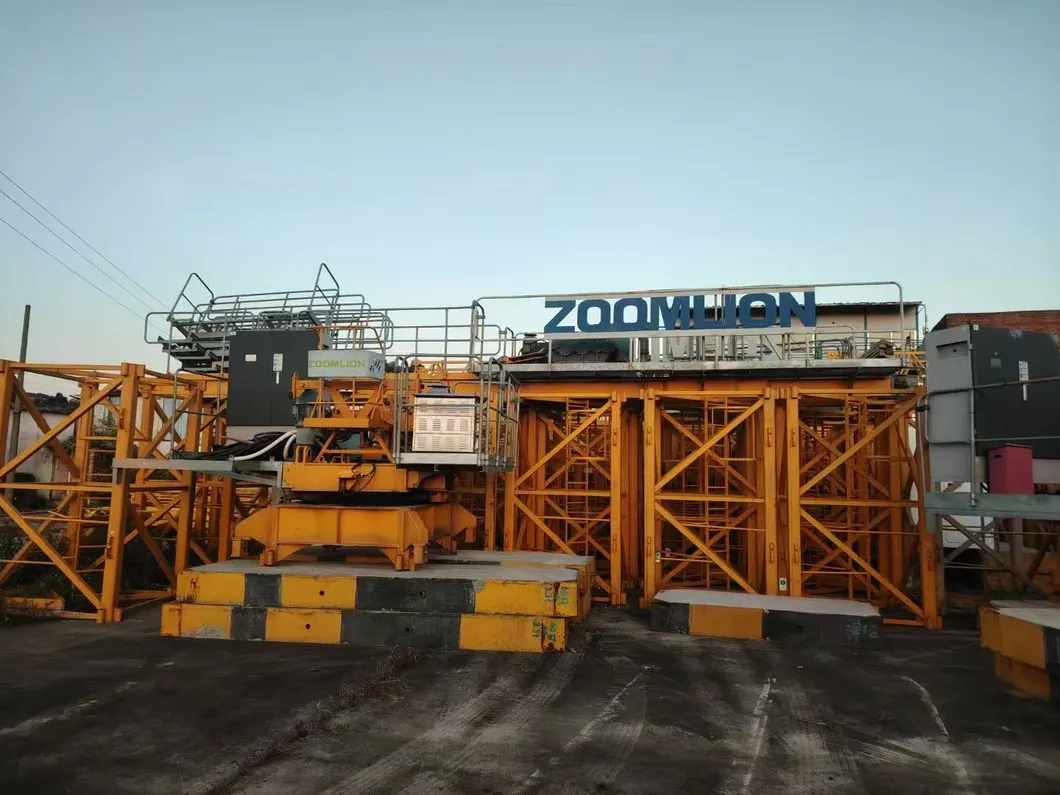 Extraordinary Lifting Zoomlion 6012 Tower Crane for Ports and Logistics