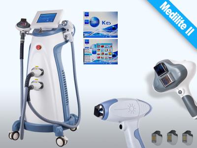 Touch Screen White / Blue SHR Hair Remova Machine with 755nm - 815nm