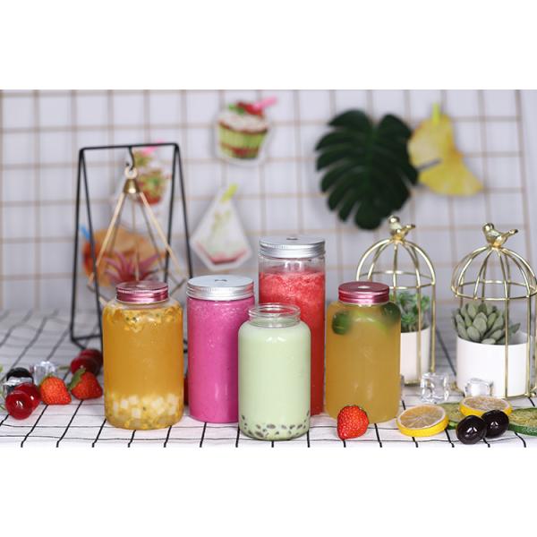 1000ml Leak-proof Milk Tea Bottles Square and Round Containers Designed for Large Scale Beverage Distribution
