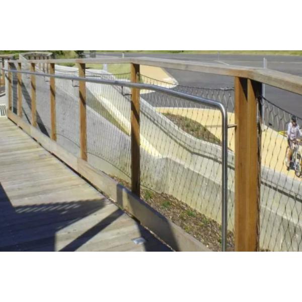 50cm*50cm Rope Net Fence 2.0mm Stainless Steel Wire Rope Mesh