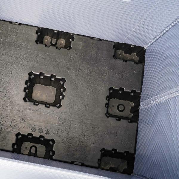 Optional Locks HUADING 1250*850-Hump Safety Stop Type Twin-Sheet Plastic Sleeve Boxes