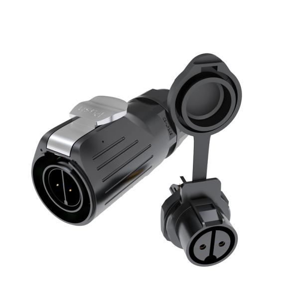 2 Pin LP Series Waterproof Power Connector IP68 PA66 20A 500V