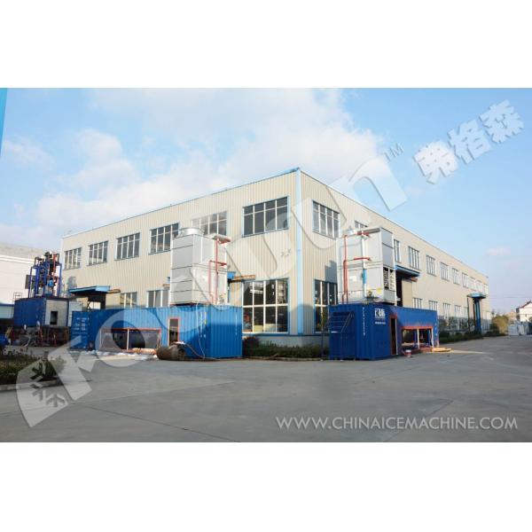 Bitzer Compressor 12000 KG Direct Refrigeration 40 HQ Containerized Block Ice Machine
