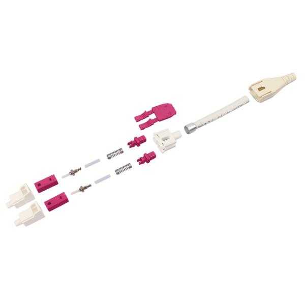 Violet Duplex Fiber LC Uniboot Connector LC APC DX 2.0mm Connector