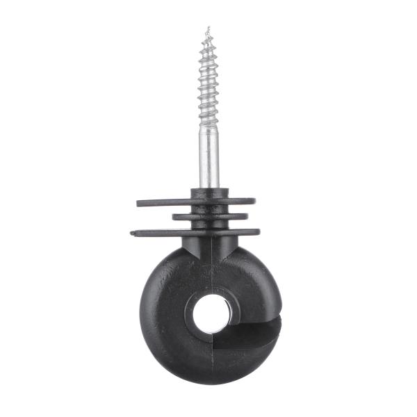 Round Shape Wood Post Insulators Lightweight Screw In Fence Insulators
