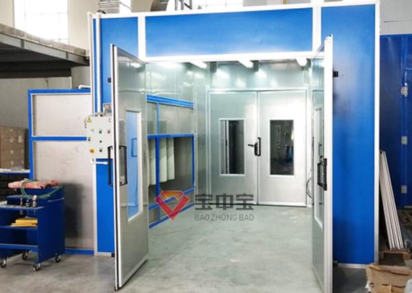 TUV Large Cyclone Powder coating line Paint Booth By Manual Baking Room