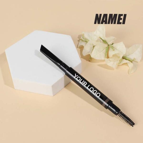 ABS Eyebrow Pencil Tube Cosmetic Packaging Round Eyebrow Pencil Empty Tube Fill Plastic Eyebrow Pencil Container
