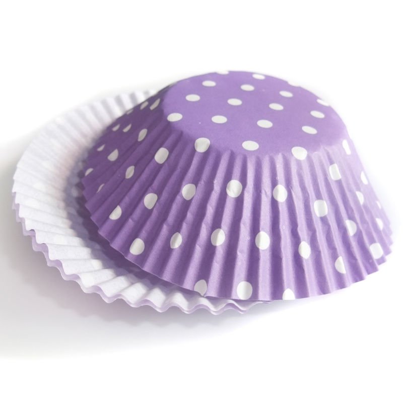 Purple Paper Cake Cup Decorative Cupcake Wrappers /  wraps of personalized gifts