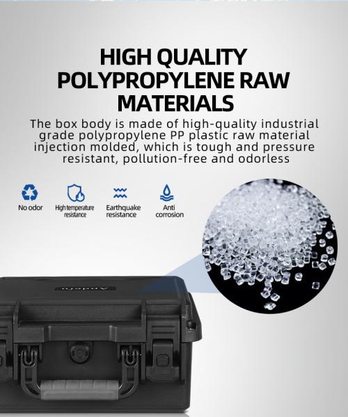IP67 étanche à l'eau étui de protection en plastique dur résistant au mildiou rangement pratique