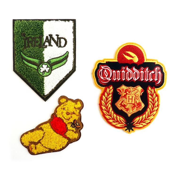 Chenille Patch Custom Embroidery Embroidery Patches With Iron-on Backing Embroidery Patch for Clothing