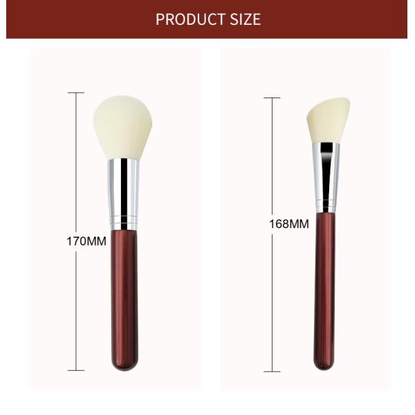 Must Have Cosmetic Brushes Luxury Set For Girls Makeup Dark Red Color